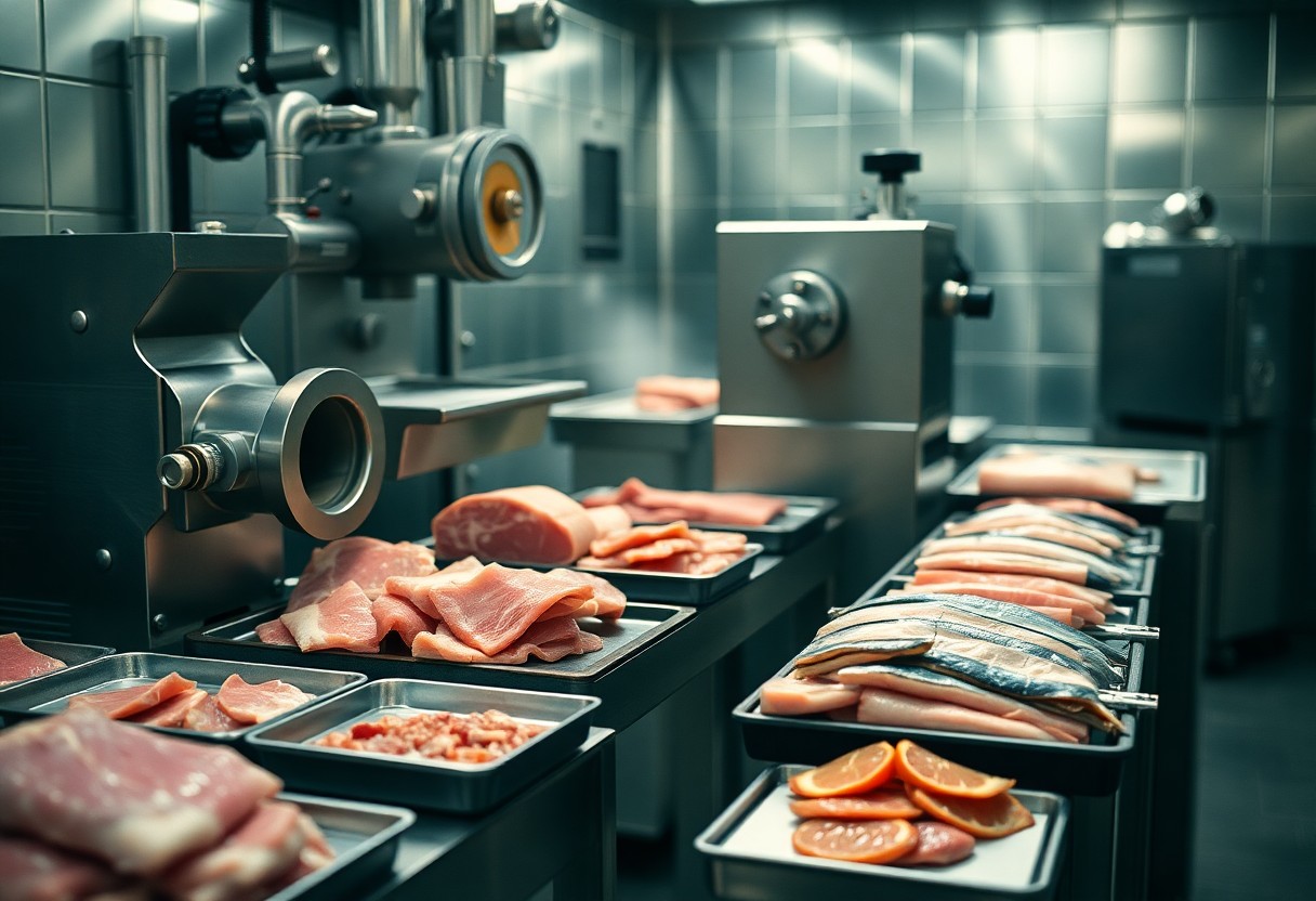 Macchinari per lavorazione carne e pesce a Monza: cutter, tritacarne e emulsionatori
